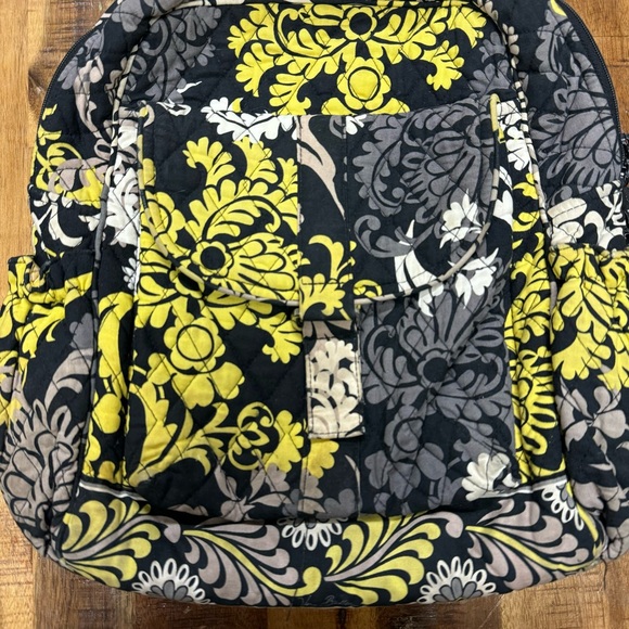 Vera Bradley Yellow & Black Backpack - Picture 2 of 11